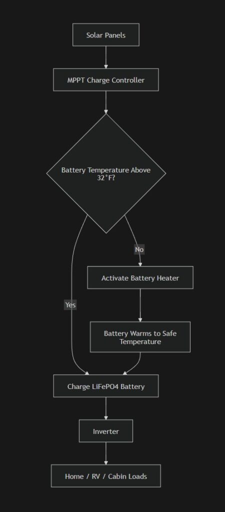 mermaid-diagram-winter-solar-charging-lithium-batteries-system-flow