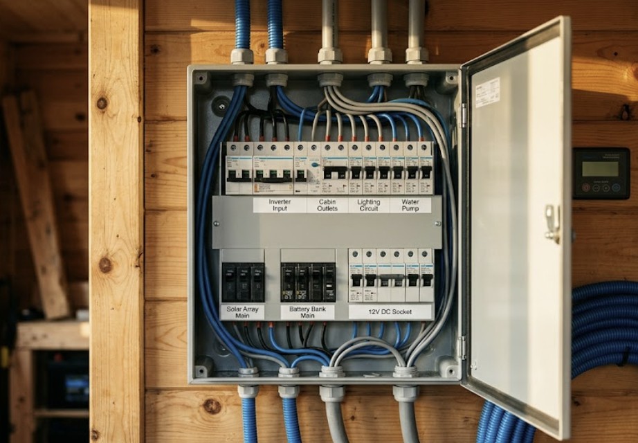 professional-solar-power-wall-installation-inside-a-rustic-wooden-cabin