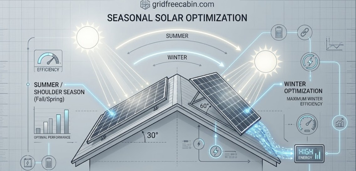solar-panels-tilted-steeply-during-winter-near-small-cabin-showing-seasonal-tilt-adjustment