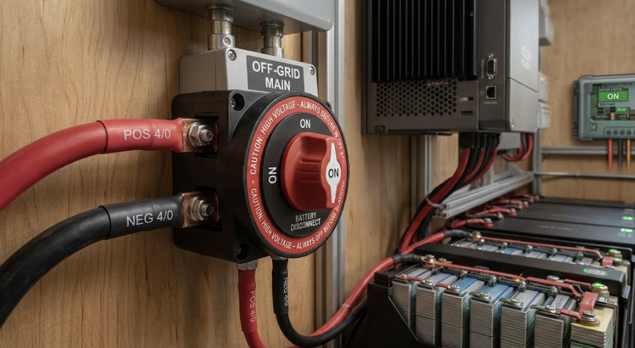 Need to isolate your battery? Our engineers review the best heavy duty battery disconnect switch 12V 24V 48V for safety and performance in solar systems.
